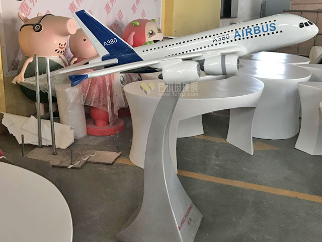 空客A380玻璃鋼飛機(jī)模型擺件云南展覽定制方圳制作圖